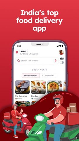 Zomato: Food Delivery & Dining для Android — скриншот 1