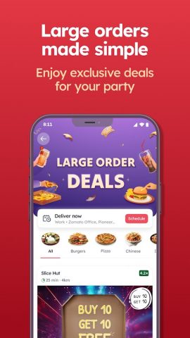 Zomato: Food Delivery & Dining для Android — скриншот 3