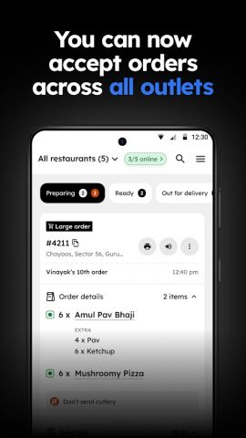 Zomato Restaurant Partner для Android — скриншот 2