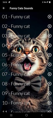 Звуки кошек! для Android — скриншот 2