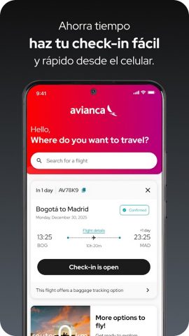 avianca для Android — скриншот 3