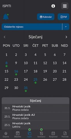 e-Dnevnik для Android — скриншот 3