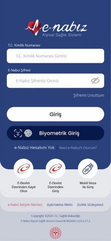 e-Nabız для Android — скриншот 1