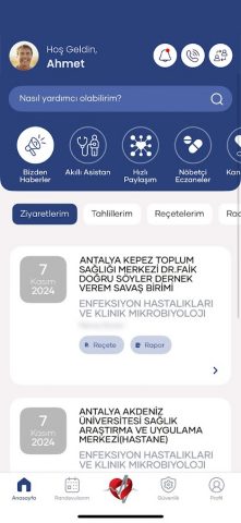 e-Nabız для Android — скриншот 2