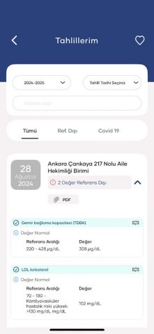 e-Nabız для Android — скриншот 5