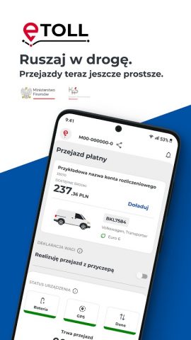 e-TOLL PL для Android — скриншот 1