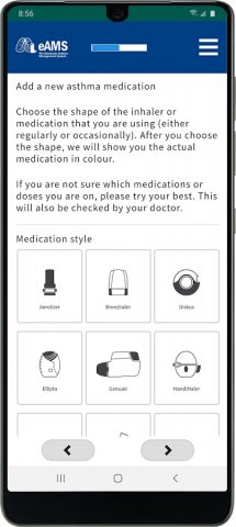 eAMS: Asthma Management System для Android — скриншот 4