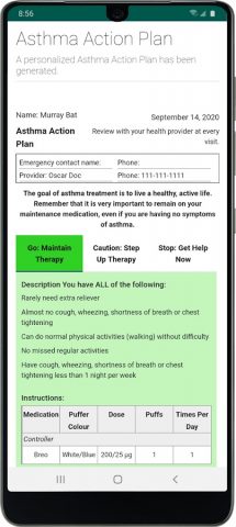 eAMS: Asthma Management System для Android — скриншот 5