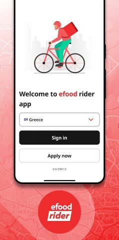 efood rider app для Android — скриншот 1