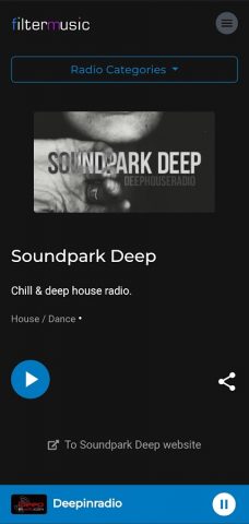 filtermusic.net radio для Android — скриншот 2