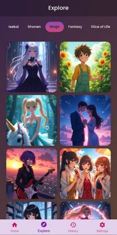 генератор аниме AI для Android — скриншот 3