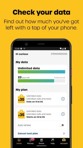 giffgaff для Android — скриншот 2