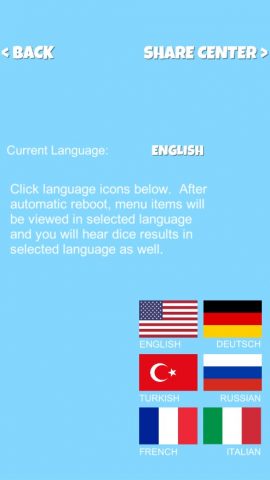 игра в кости для Android — скриншот 3