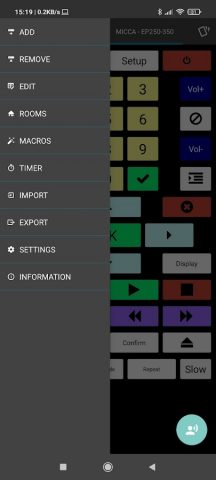 irplus — IR-Remote (Пульт) для Android — скриншот 3