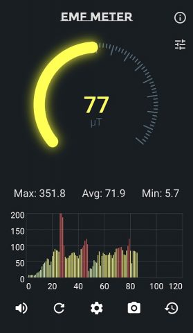 измеритель электромагнитного для Android — скриншот 4