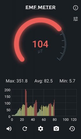 измеритель электромагнитного для Android — скриншот 5