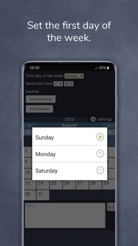 календарь со цветами для Android — скриншот 4