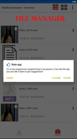 m3u8 loader — m3u8 downloader для Android — скриншот 2