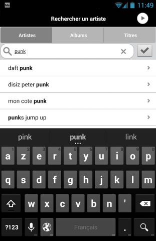musicMe для Android — скриншот 3