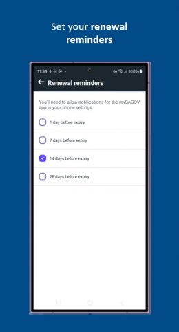 mySAGOV для Android — скриншот 3
