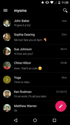 mysms — Remote Text Messages для Android — скриншот 3