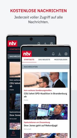 ntv Nachrichten для Android — скриншот 1