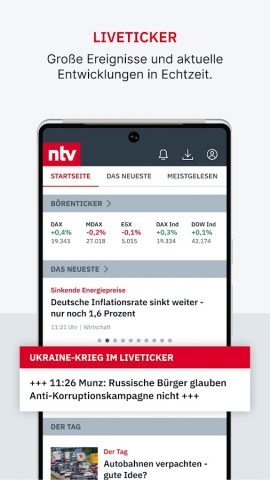 ntv Nachrichten для Android — скриншот 3
