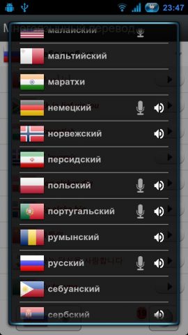 перевода речи(переводить) для Android — скриншот 2