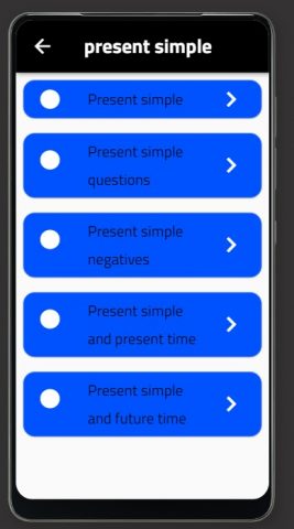 present simple для Android — скриншот 1