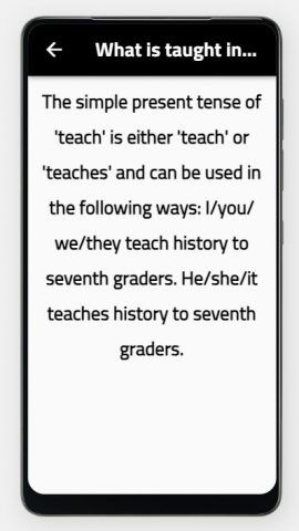 present simple для Android — скриншот 3