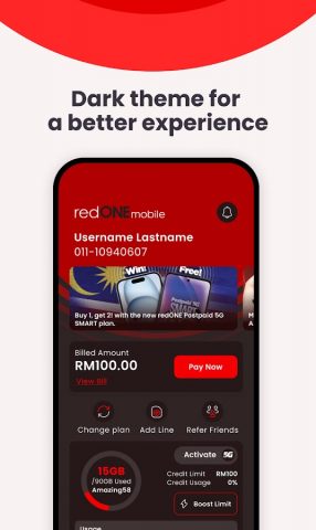 redONE 1App MY для Android — скриншот 3
