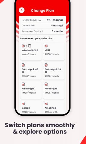 redONE 1App MY для Android — скриншот 4