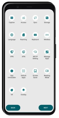 settings app — All settings для Android — скриншот 4