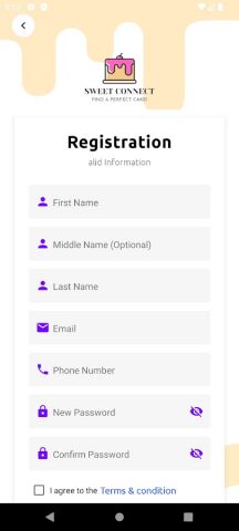 Sweet Connect Customer для Android — скриншот 4