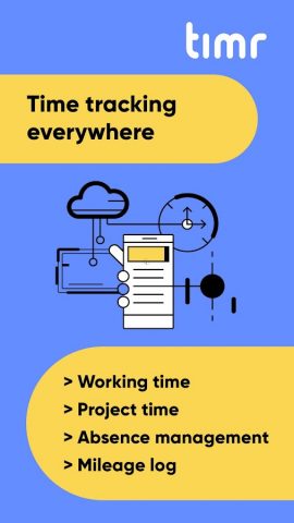 timr – time tracking with GPS для Android — скриншот 1