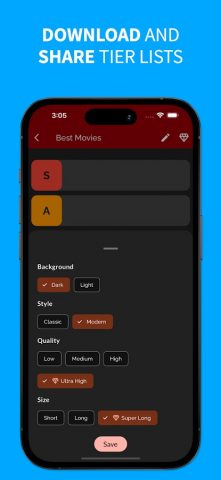 тир лист мейкер — Tiermaker для Android — скриншот 3