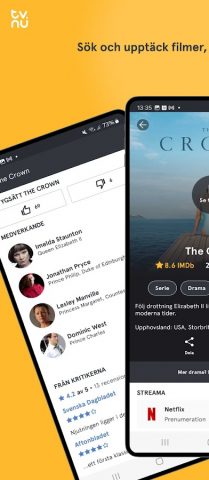 tv.nu — streaming & TV для Android — скриншот 2