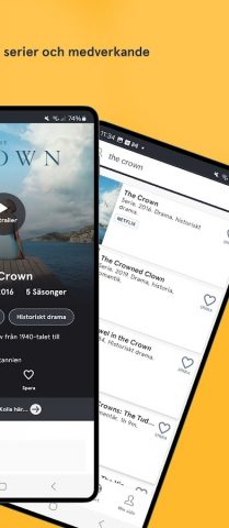 tv.nu — streaming & TV для Android — скриншот 3