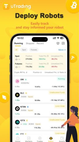 uTrading — Copy Trading Bot для Android — скриншот 2
