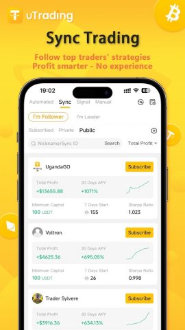uTrading — Copy Trading Bot для Android — скриншот 3
