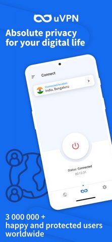 uVPN — Fast Secure VPN Proxy для Android — скриншот 1