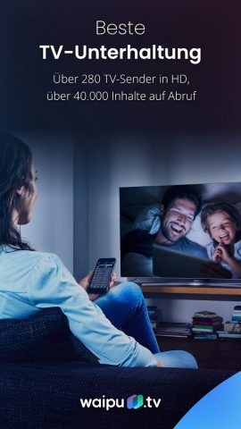 waipu.tv – Live TV-Streaming для Android — скриншот 1