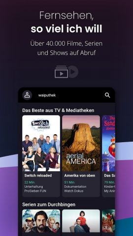 waipu.tv – Live TV-Streaming для Android — скриншот 4
