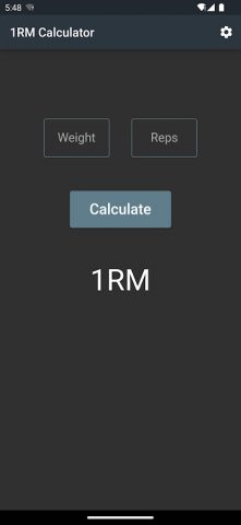 1 Rep Max Calculator для Android — скриншот 1