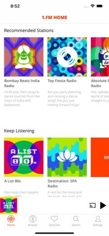 1.FM — Internet Radio для iOS — скриншот 1