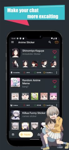 +100000 Anime Stickers for WA для Android — скриншот 3