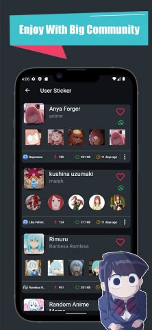 +100000 Anime Stickers for WA для Android — скриншот 5