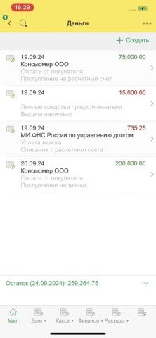 1С:БизнесСтарт для iOS — скриншот 2