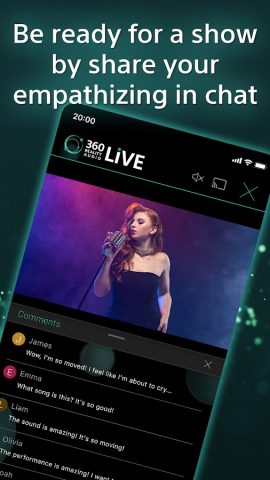 360 Reality Audio Live для Android — скриншот 4