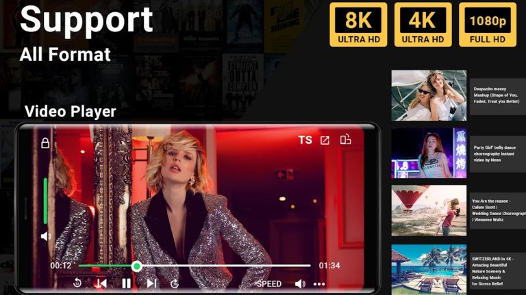 4K Video Player -All Formats для Android — скриншот 1